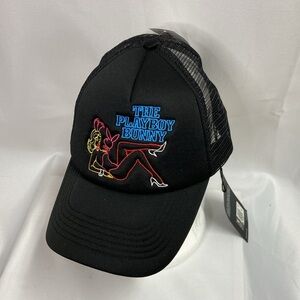 Playboy x Pacsun The Playboy Bunny Embroidered Snapback Hat Black RARE! NWT